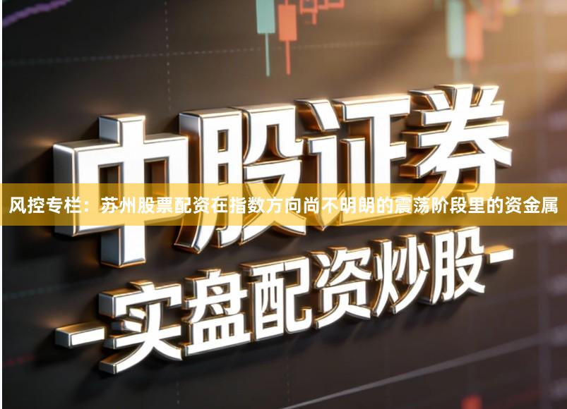 风控专栏：苏州股票配资在指数方向尚不明朗的震荡阶段里的资金属